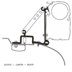 Adaptateur de stores Boxer/Jumper/Ducato avant 2006