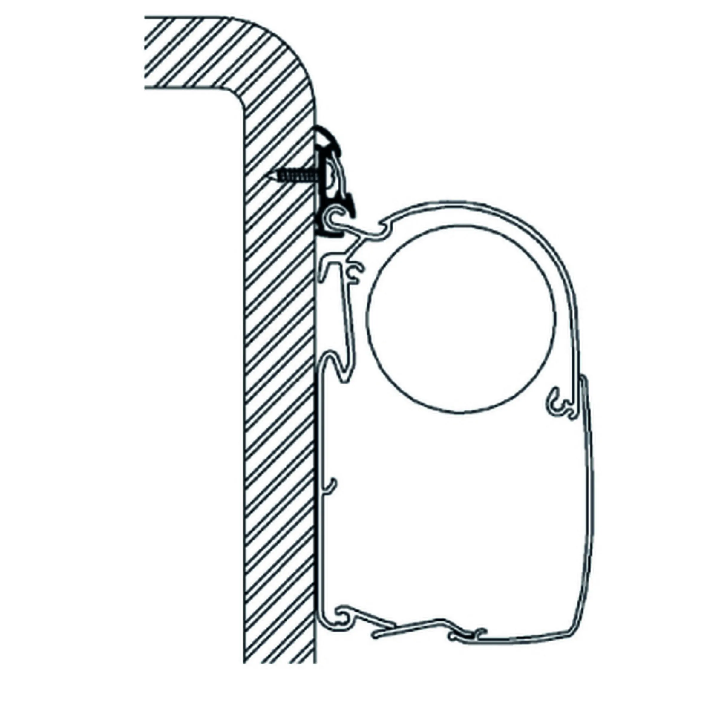 Adaptateur de stores profil de luxe 6 m