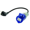 Adaptateur femelle CEE P17 / mâle Schuko