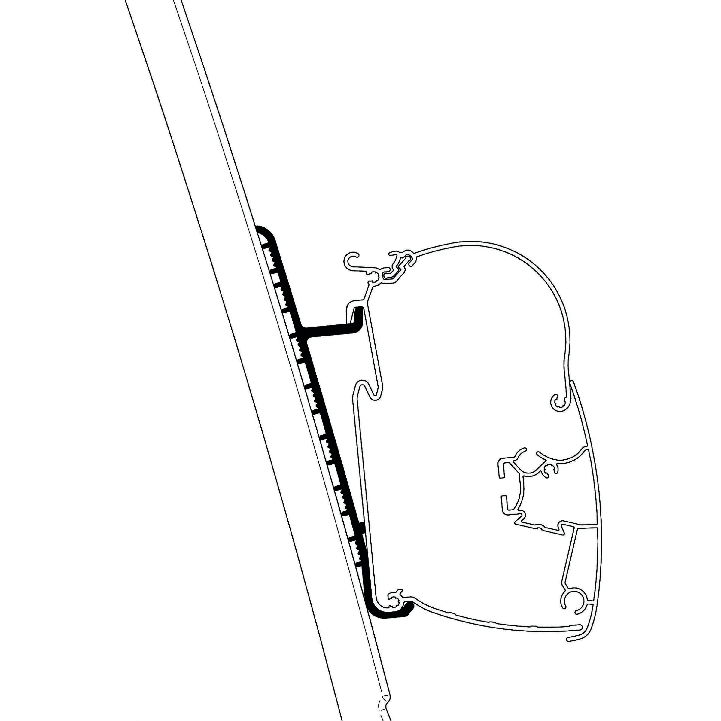 Adaptateur paroi ducato H3