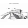 Annexe pour tente de toit Eclipse
