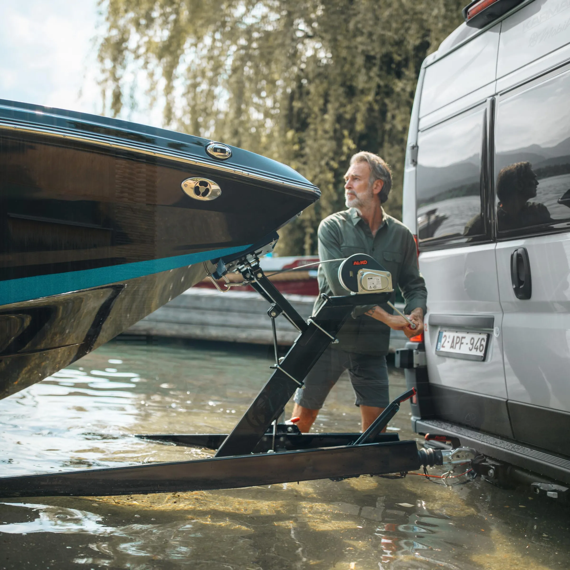 Attelage pivotant Veloswing pour porte-vélos
