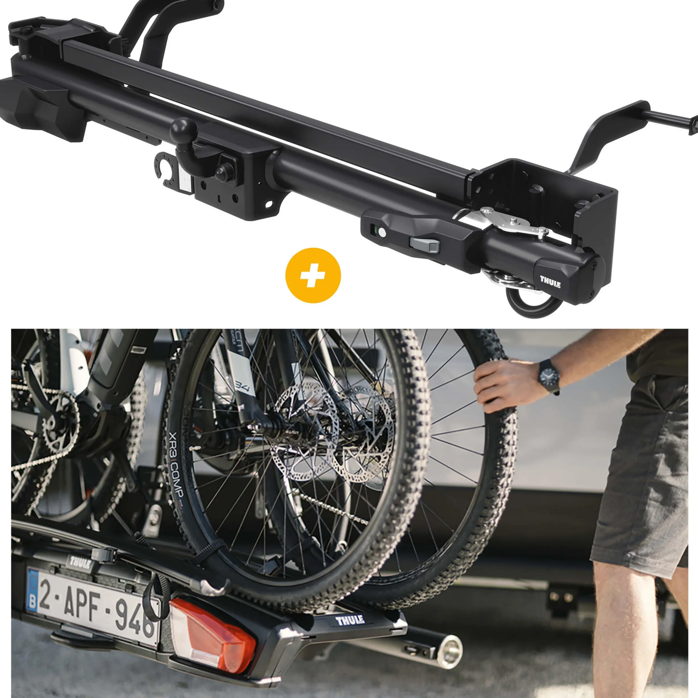 Attelage pivotant Veloswing pour porte-vélos + Faisceau de câble 2006 à 01/2011