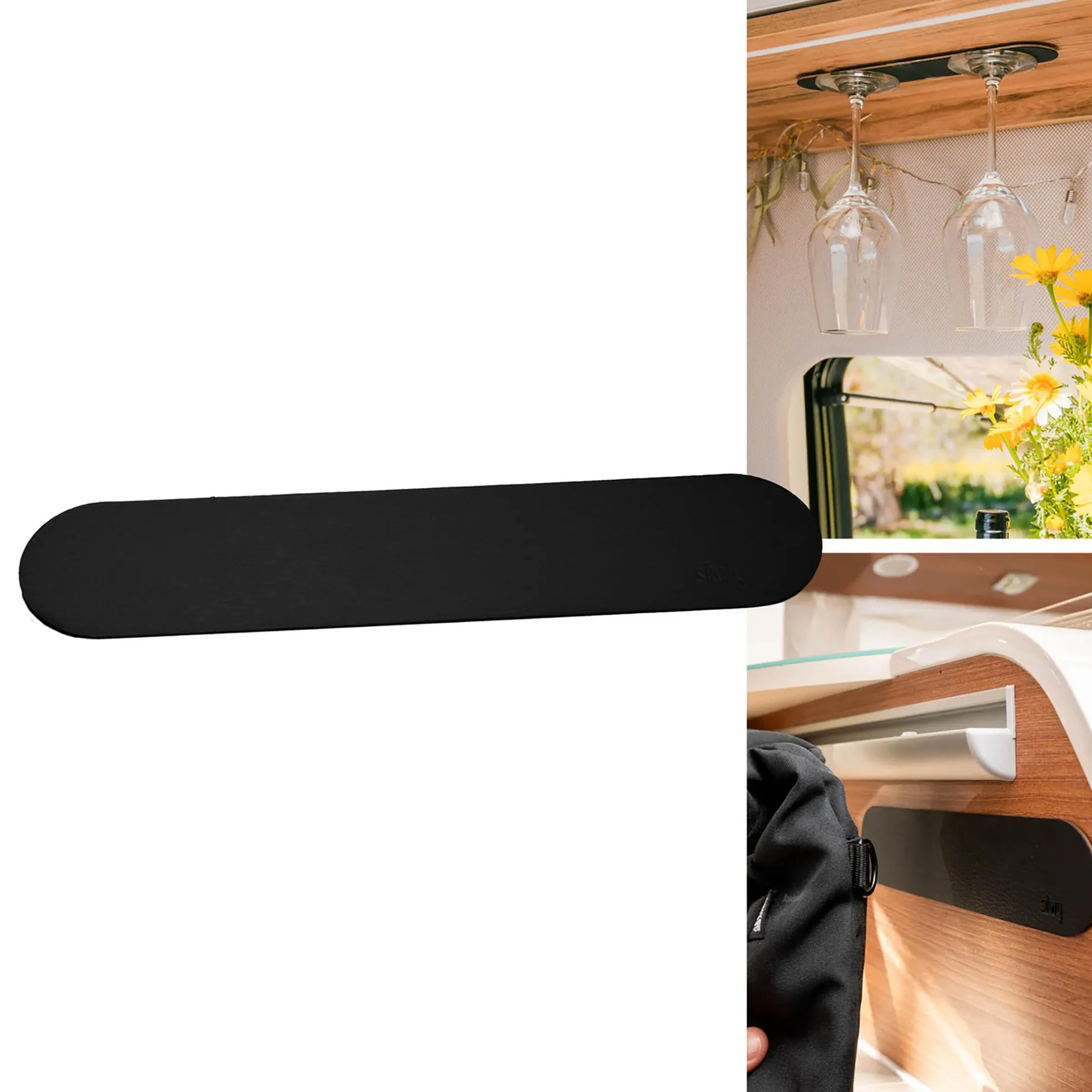 Bande métallique de 25 cm noir