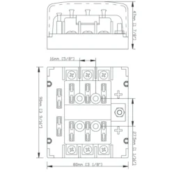 Boitier 6 fusibles ATC