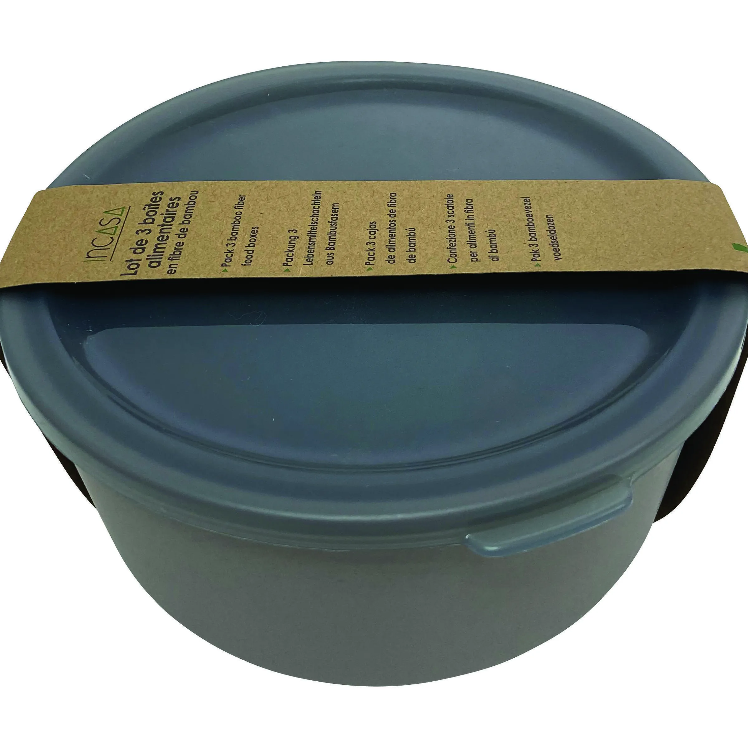 Boîtes alimentaires en fibre de bambou 3 pièces