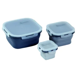 Boîtes alimentaires repliables pack de 3