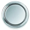 Bouton et rosace en nickele brillant