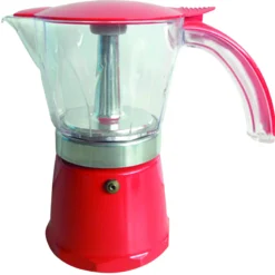 Cafetière italienne rouge 6 tasses