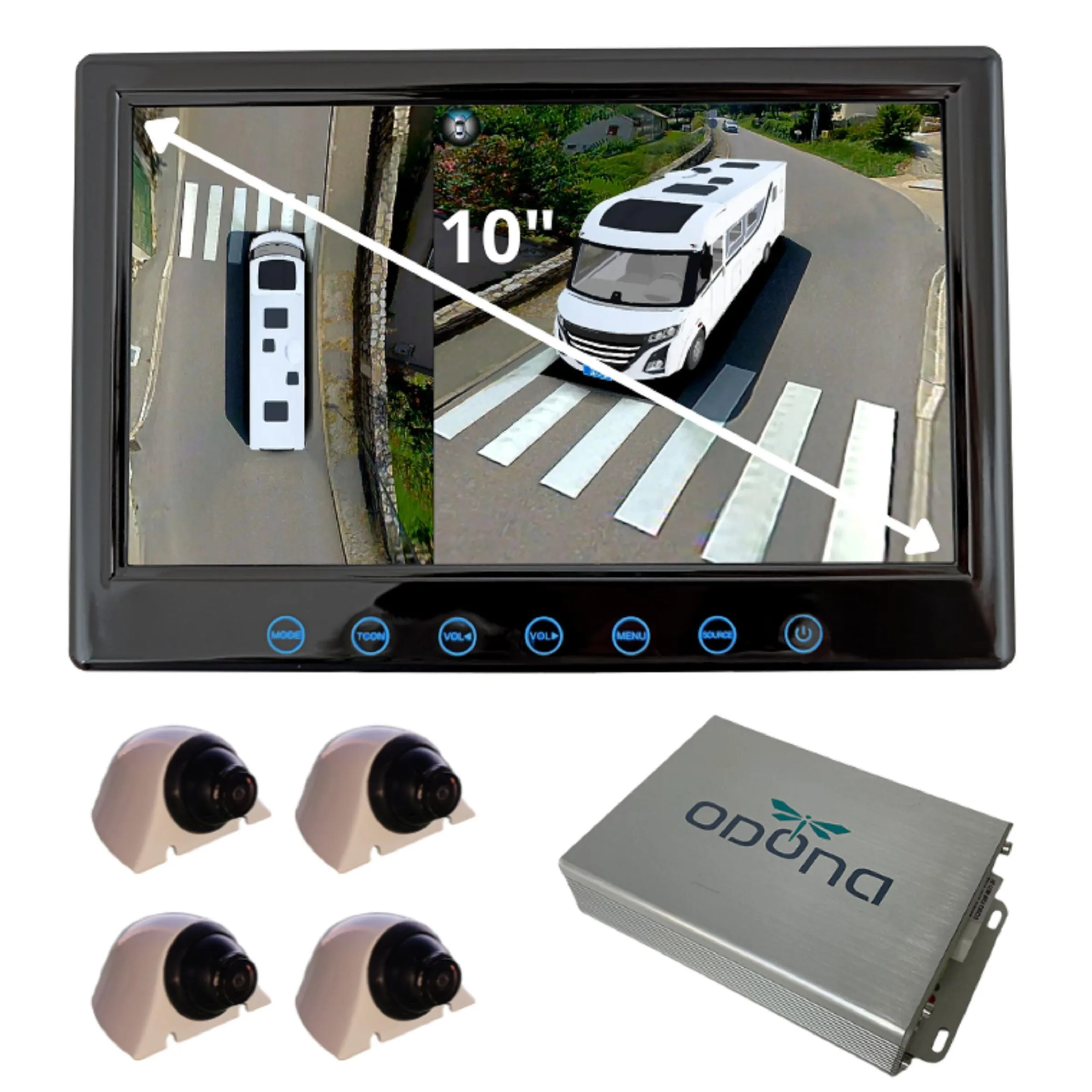 Caméra 360° Drone View pour camping-car