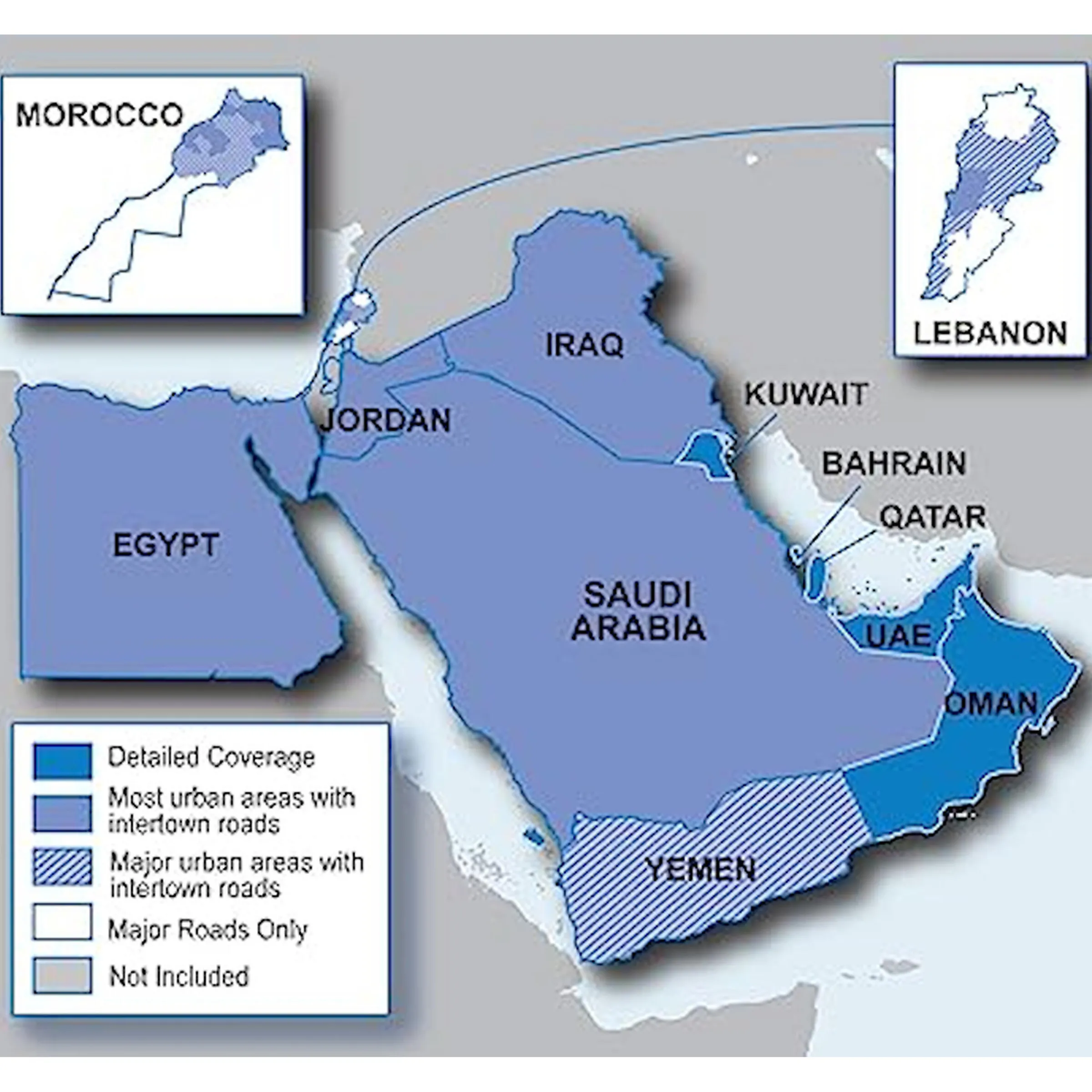 Cartographie City Navigator Afrique du Nord et Moyen Orient