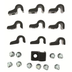 Cavaliers de fixation + vis pour filet de protection