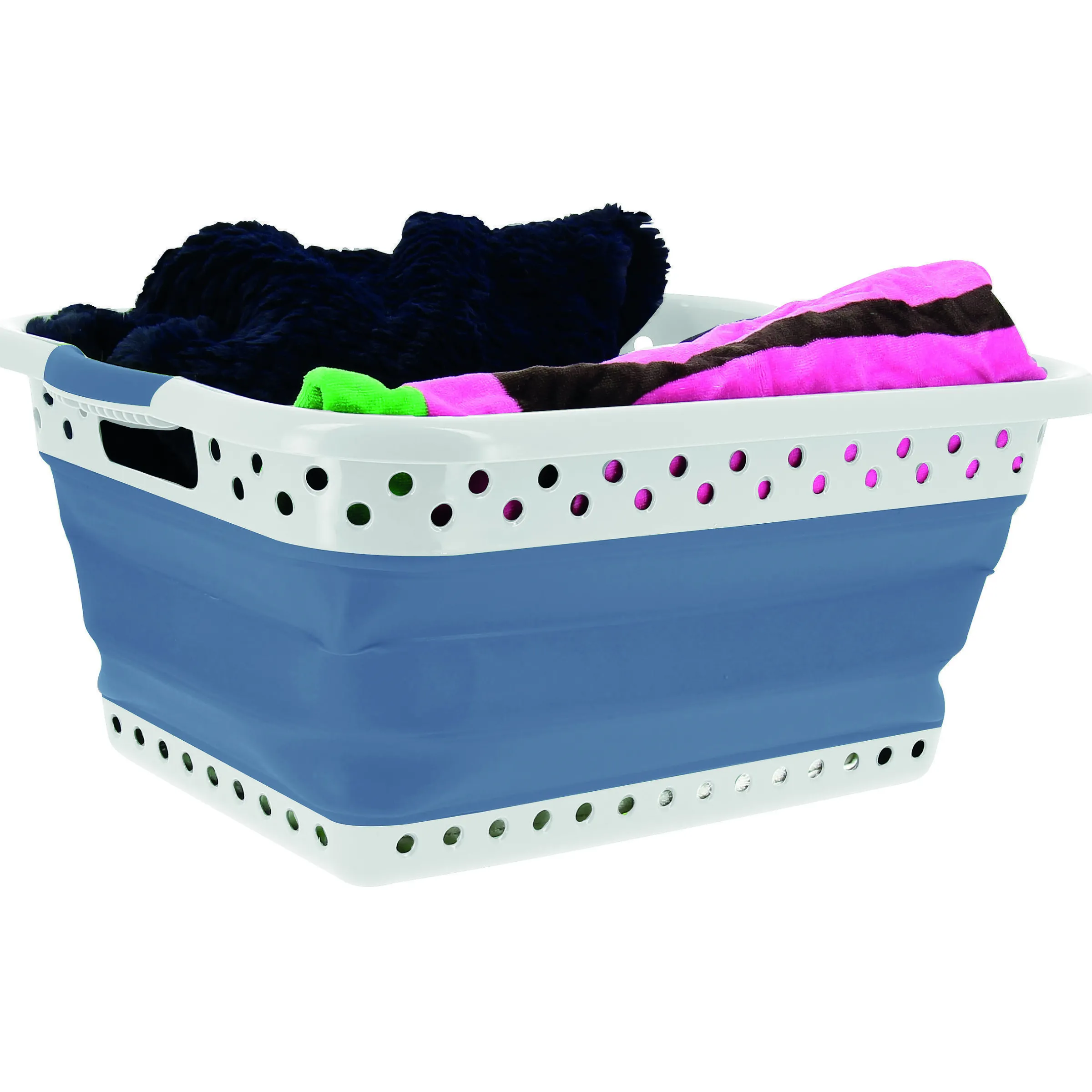 Corbeille à linge rétractable