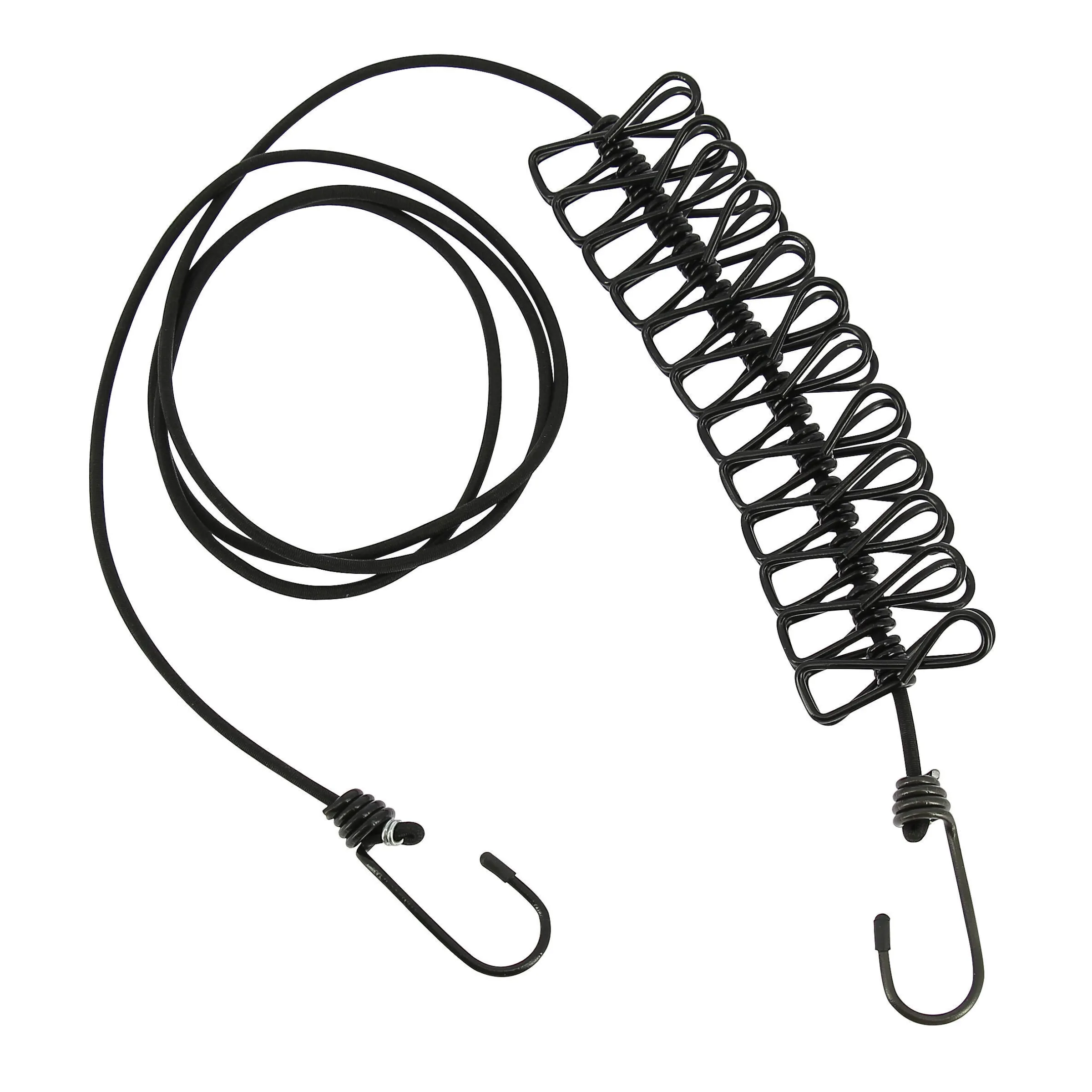 Corde à linge avec 12 pinces