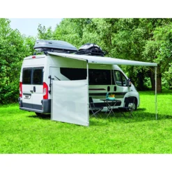 Côté étirable Windscreen pour stores