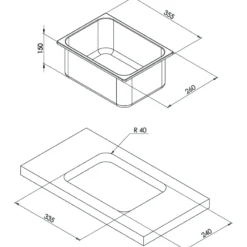 Cuve rectangle