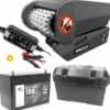 Déplace caravane EM313 + Batterie auxiliaire AGM 100Ah+ Chargeur smart Lithium 3.5A + Bac à batterie GM noir