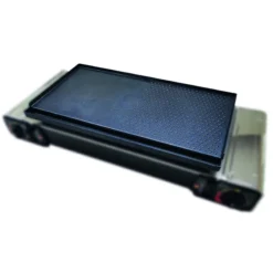 Duo plancha grill pour réchaud à gaz