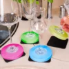 Ensemble d'aptateurs aimantés Arc en ciel pour verres à pied