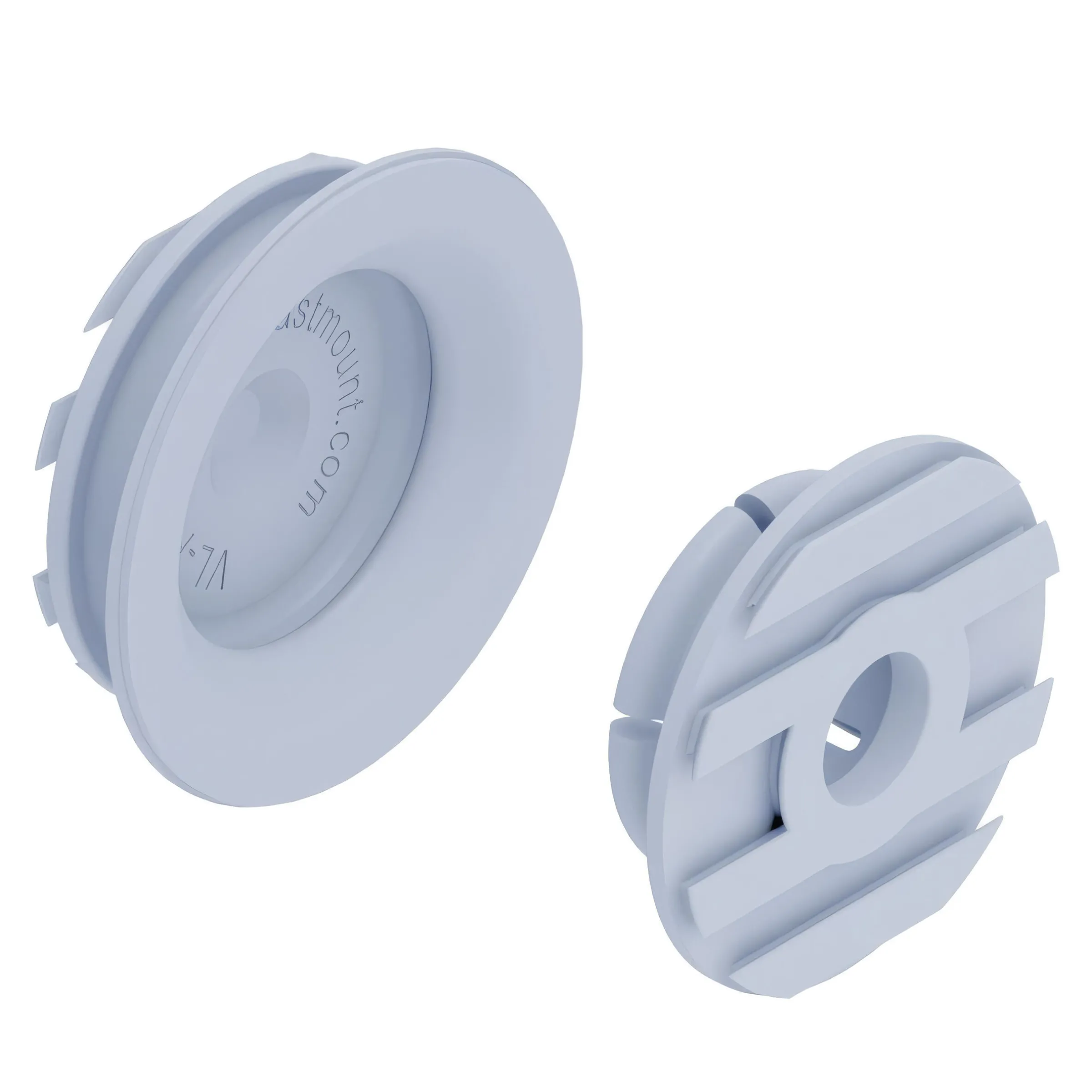 Ensemble de clips pour fixation cloison mâle et femelle