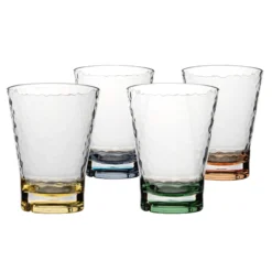 Ensemble de 4 verres à eau Pastel 350ml