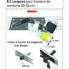 Entretoises métalliques pour suspension châssis X250