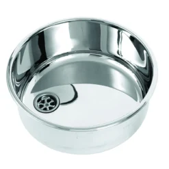 Evier cylindrique en acier inoxydable