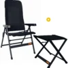 Fauteuil Major Noir+ Repose-jambes Major Noir
