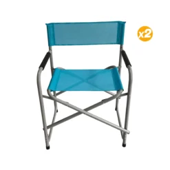 2 Fauteuils Director Acier