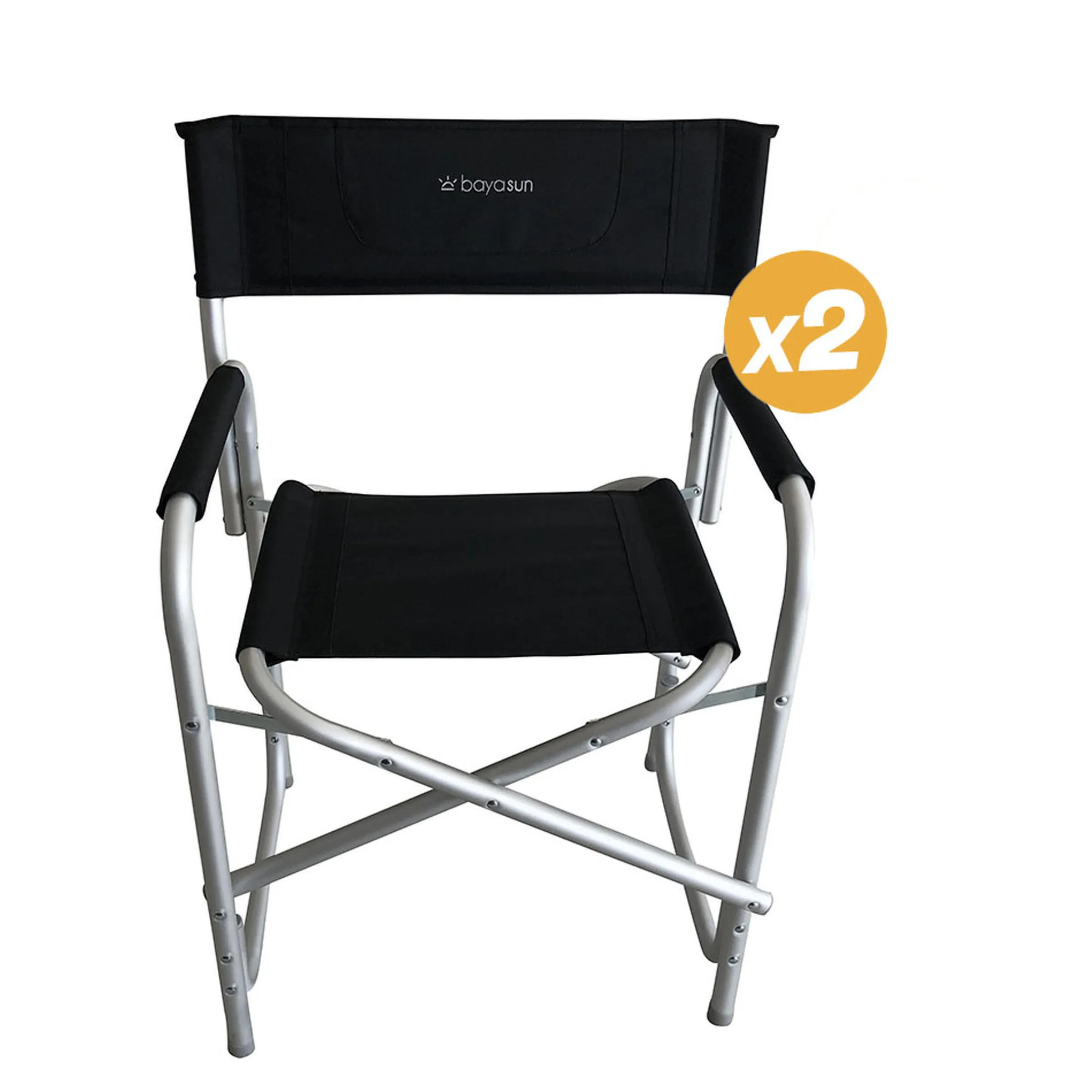 2 Fauteuils Director Bayasun - Black
