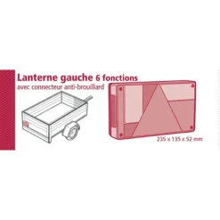 Feu arrière gauche