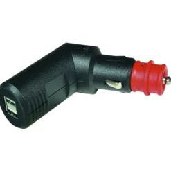 Fiche orientable 2xUSB 12/24 Volts