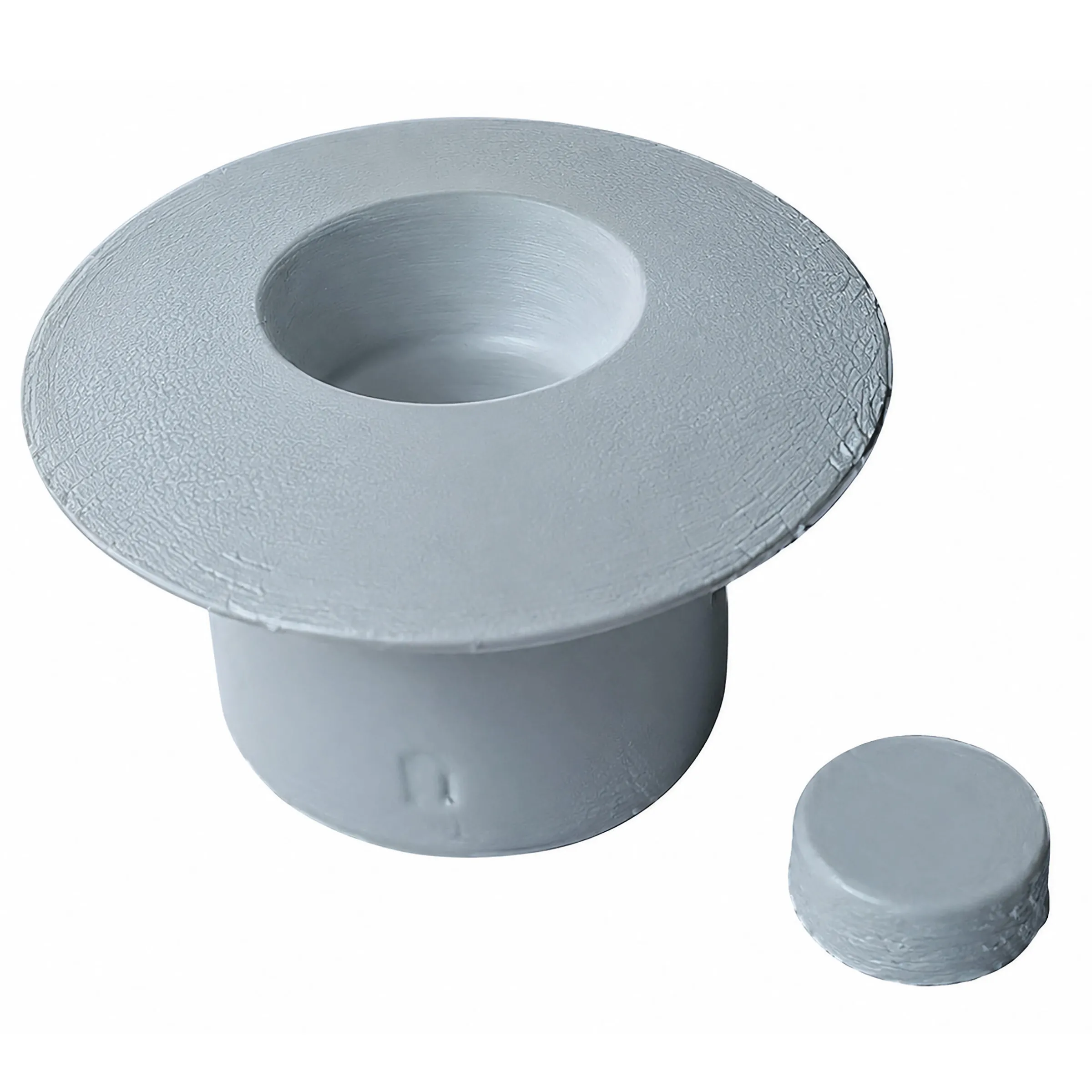 Fixation pour piece thermoformee 19.5mm blanc