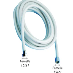 Flexible douche raccord fileté double femelle 15/21.