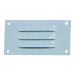 Grille d'aération en aluminium laqué blanc