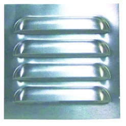 Grilles en saillie en aluminium brossé