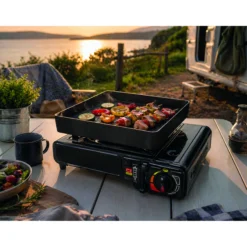 Grill pour réchaud à gaz portable 1 feu