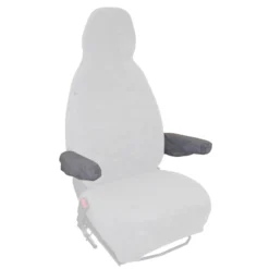 Jeu de 2 housses d'accoudoirs en tissu éponge