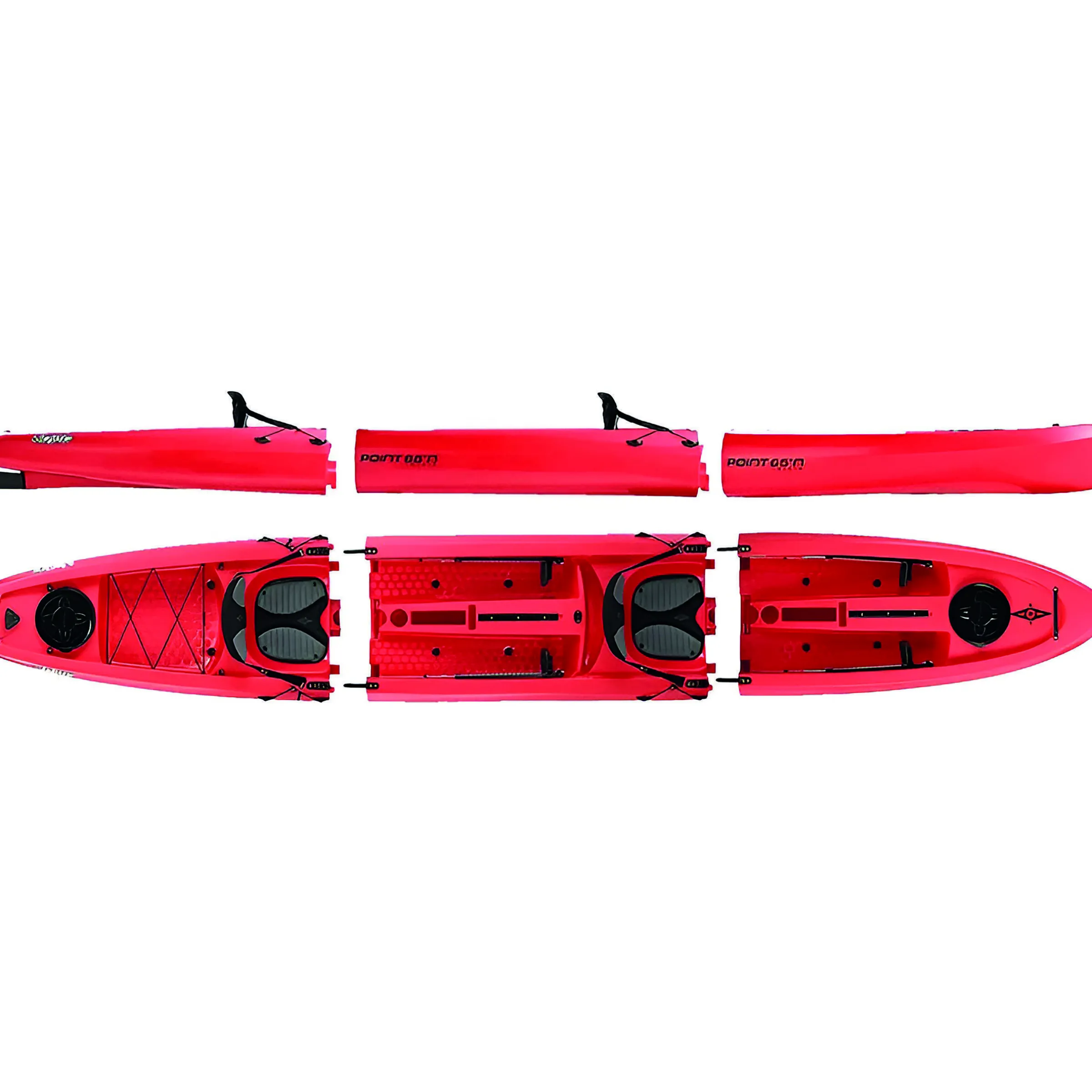 Kayak duo siège modulable rouge