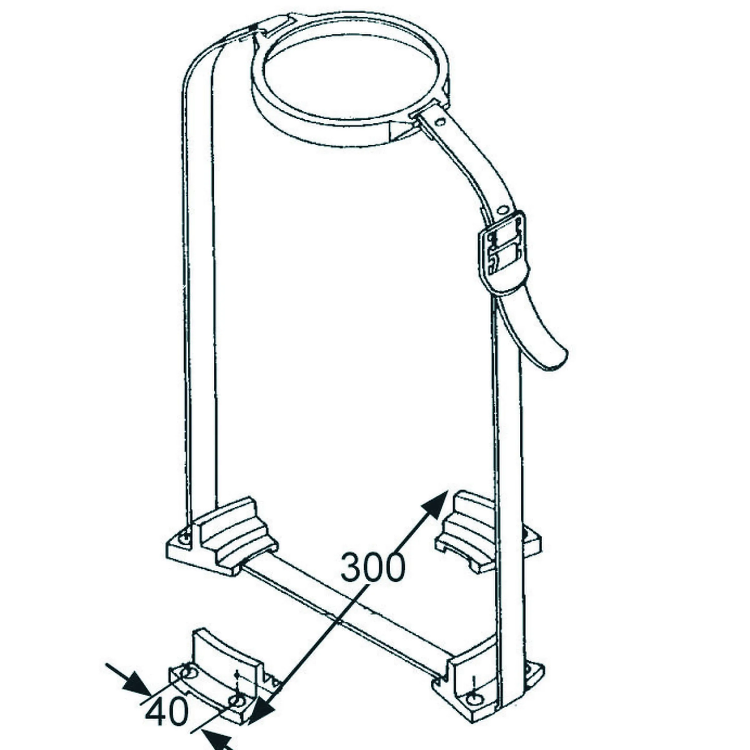 Kit de fixation avec sangle