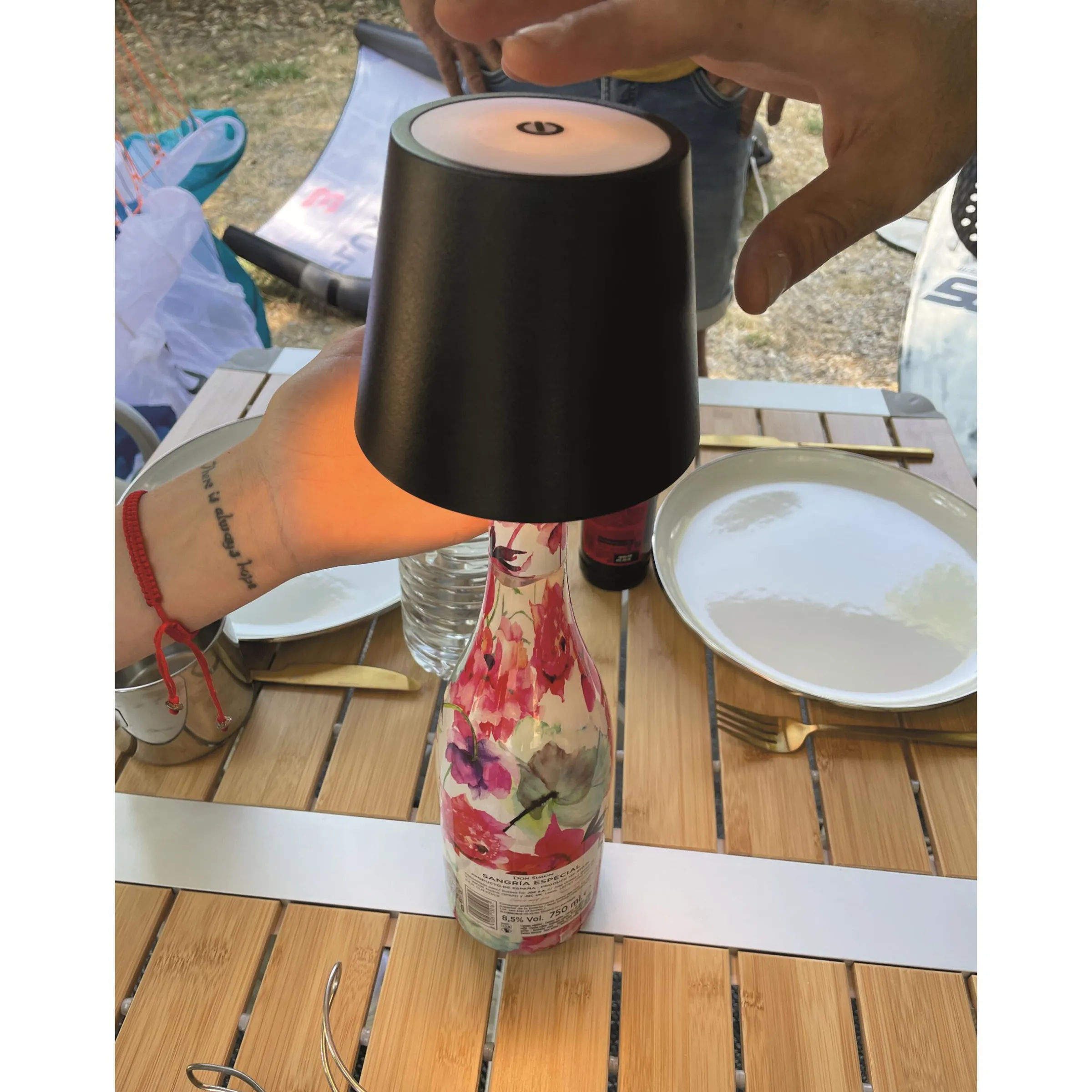 Lampe de bouteille rechargeable