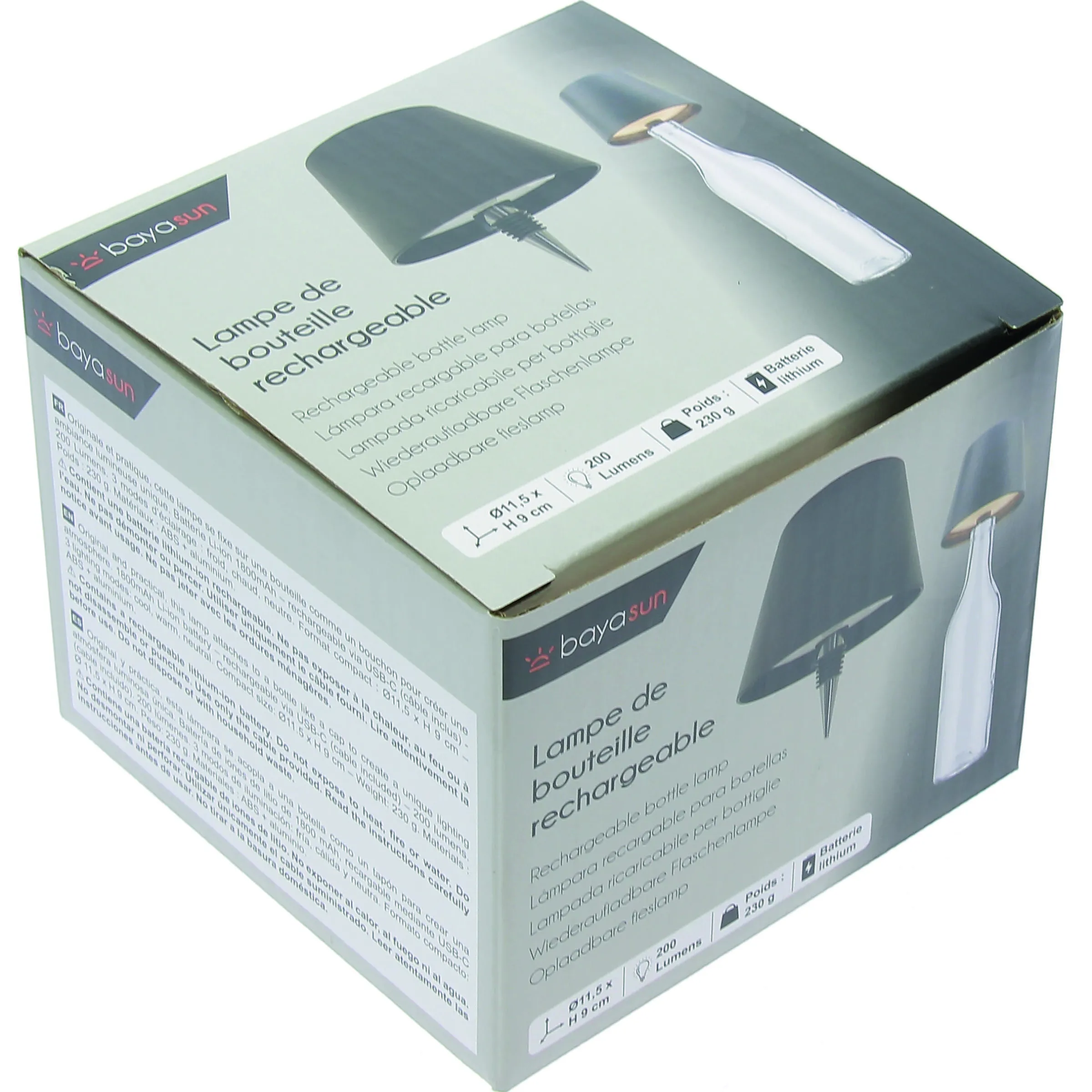 Lampe de bouteille rechargeable