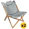 Lot de 2 Fauteuils Butterfly