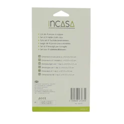Lot de 4 pinces à nappe