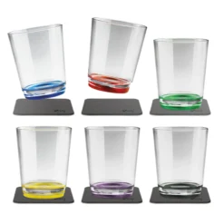 Lot de 6 verres à eau aimantés