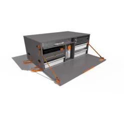 Malle arrière Bebox gris uni sans couchage