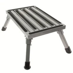 Marchepied aluminium pliant XL pour camping-car