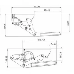 Marchepied basculant électrique 550