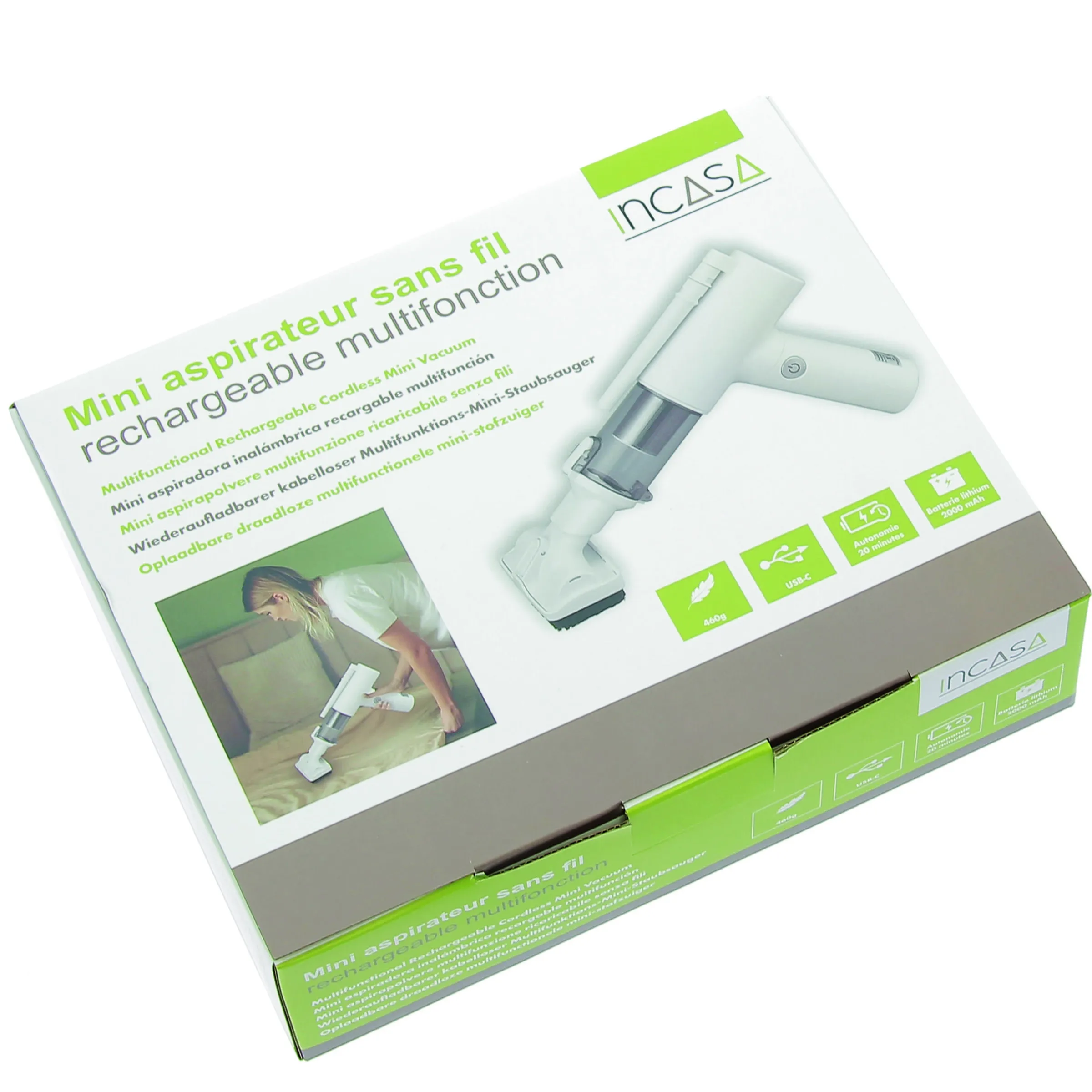Mini aspirateur sans fil rechargeable multifonction