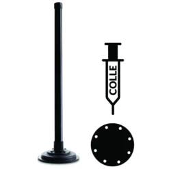 Mât aimanté + disque métalique pour antenne Wi-Fi longue portée.